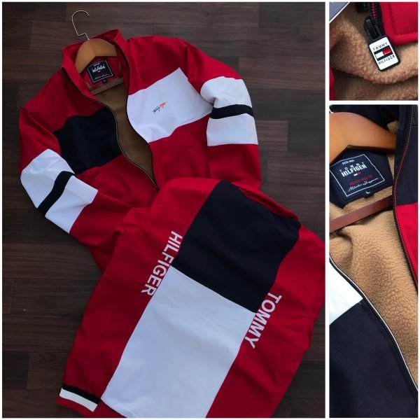 premium quality tommy hilfiger jacket both side pocket with zip for men - Image 7