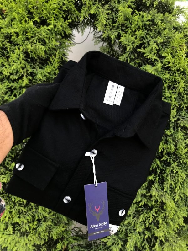 Best selling  double pocket cashmilon winter shirt for men - Image 5